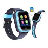 Cumpara ieftin Ceas Smartwatch pentru Copii cu Cartela SIM, GPS, Camera, Apeluri Video, Buton SOS, Aplicatii Interactive, Monitorizare Discreta GITECH D31, Albastru
