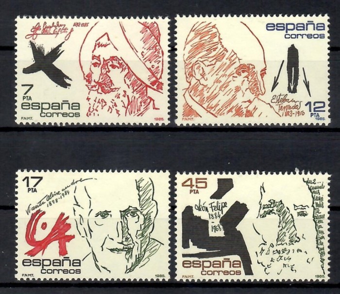 Spania 1985 - Personalități, MNH