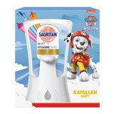 Dozator de sapun Sagrotan No Touch Kids + pachet de reumplere Paw Patrol