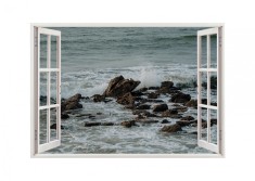 Autocolant decorativ, Fereastra, Natura si peisaje, Multicolor, 85 cm, 2262ST foto