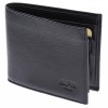 Portofel barbati din piele naturala, negru, 11 x 10 cm, 404N, NANO BELT
