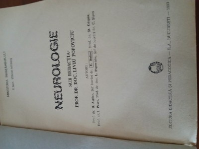 Enciclopedie De Neurologie Și Neurochirurgie-Liviu Polpoviciu foto