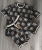 Compleu Barbati Balenciaga Alb-Negru Bumbac 100% Vara Marimea L Trening Barbatesc