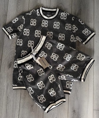 Compleu Barbati - Balenciaga - Alb - Negru - M - 100 % Bumbac foto