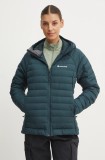 Montane geaca sport din puf Resolve culoarea turcoaz, gore-tex, FRESH16