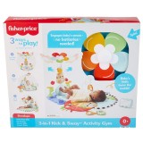 Saltea de activitati 3 in 1, Fisher Price, Kick and Sway Activity Gym, HYR60