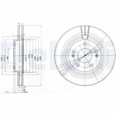DELPHI BG3860 Disc frana foto