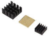 Radiator aluminiu și cupru pentru Raspberry Pi și Arduino - 3 buc