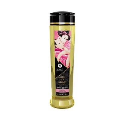 Shunga Aphrodisia Rose - Ulei de Masaj Erotic cu Aromă de Trandafir, 240 ml foto