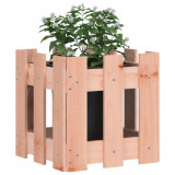 Jardiniera gradina design gard, 30x30x30 cm, lemn masiv douglas GartenMobel Dekor, vidaXL