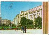 CPIB 18201 CARTE POSTALA - BUCURESTI. HOTELUL ATHENEE PALACE, RPR, Circulata, Fotografie