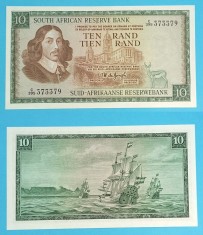 Africa de Sud 10 Rand 1975 &#039;Van Riebeeck&#039; UNC serie: C/395 373379 p#113