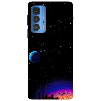 Husa compatibila cu Motorola Edge 20 Lite model Pixelated space view, Silicon, TPU, Viceversa foto
