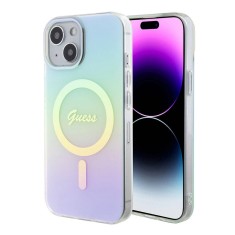Guess - IML Iridescent MagSafe (GUHMP15SHITSQ) - iPhone 15 - Turquoise foto