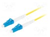 Patch cord fibră optică LANBERG LC/UPC 1m galben LSZH monomod