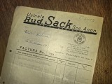 FACTURA UZINELE RUD. SACK, SOCIETATE ANONIMA