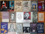 35 biografii, procese (Curie Paganini Virginia Woolf Kafka Socrate Bruno Galilei Jean d'Arc Einstein Freud Copernic Obama Emil Racovita Darwin etc.)