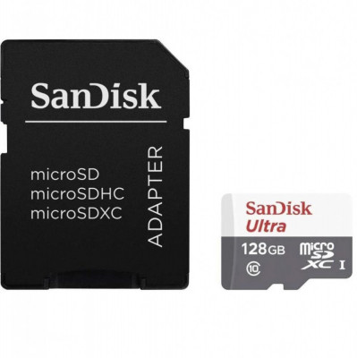 Micro Secure Digital Card SanDisk Ultra, 128GB, Clasa 10 foto