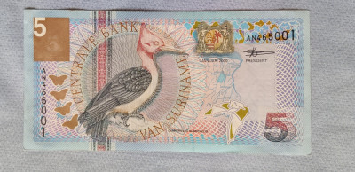 Suriname / Surinam - 5 Gulden (2000) foto