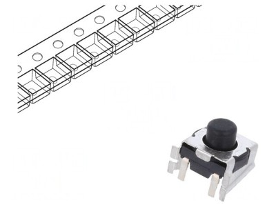 Micro&amp;icirc;ntrerupător TACT SPST-NO SMT IP57 32V 0.03125A foto