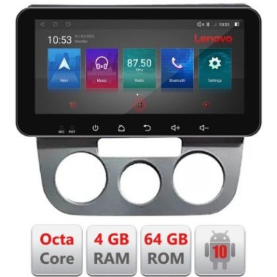 Navigatie VW Golf 5 2004-2010 clima manuala Android radio gps internet Octa Core 4+64 LTE ecran de 10.33&amp;#039; wide KIT-golf5-manual+EDT-E511-pro CarStore foto