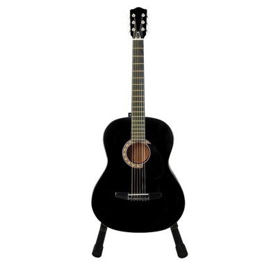 Chitara clasica , 95 cm, lemn, stativ inclus, negru foto