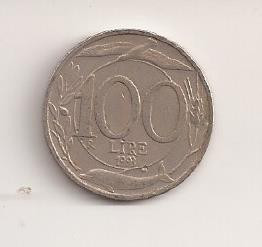 Moneda Italia - 100 Lire 1993 v1 foto