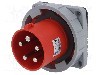 Conector alimentare AC, IEC 60309, IP67, 63A, 400V AC, 5 pini, PAWBOL - B.1926