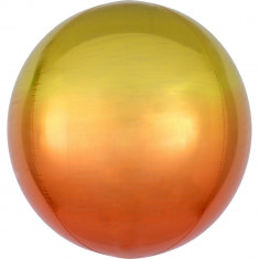 Balon folie Ombre Orbz Yellow &amp;amp; Orange - 38 x 40 cm, 39848 foto