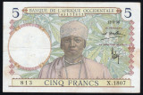 Africa Occidentala 5 Francs s1807 1936