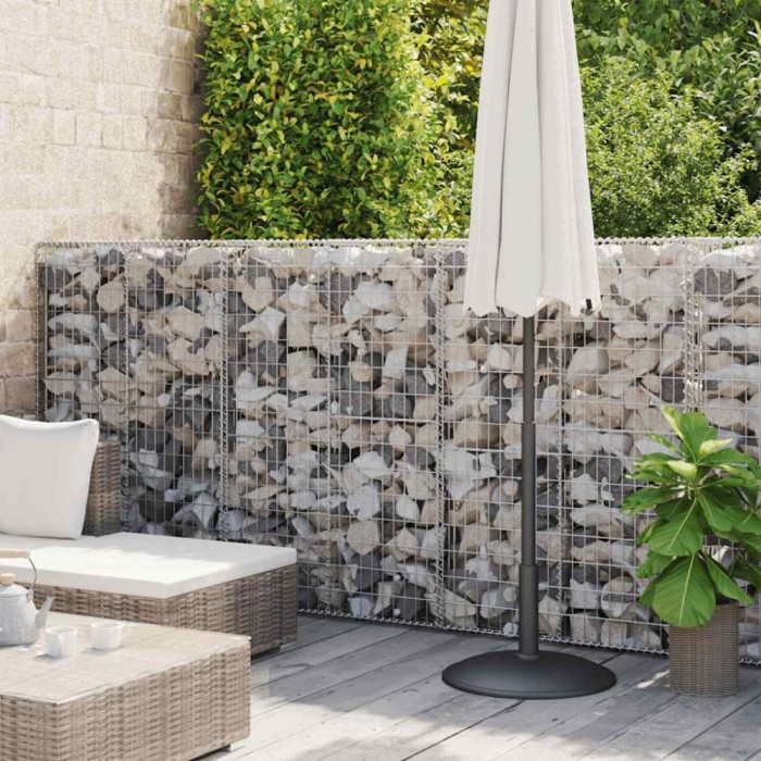 Perete gabion cu capace, 600 x 50 x 150 cm, oțel galvanizat