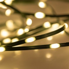 Instalație de Lumini Crăciun, 300 Beciuri LED, Alb Cald, Lungime 14.95m, 8 Funcții, Interior/Exterior
