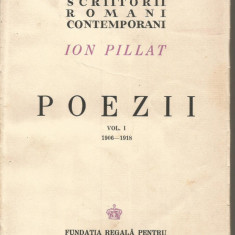 (8 A) ION PILLAT- Poezii-Colectia Editii definitive vol 1