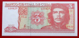 Cuba 3 Pesos 2005 Ernesto Che Guevara UNC necirculata **