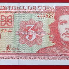 Cuba 3 Pesos 2005 Ernesto Che Guevara UNC necirculata **