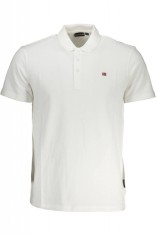 Tricou polo barbati din bumbac cu logo alb (Marime: L) foto