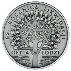Polonia 20 zloti 2009,65th Anniversary of the Liquidation of the Lodz Ghetto ,Argint .925 .28.28 g BU