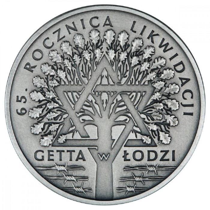 Polonia 20 zloti 2009,65th Anniversary of the Liquidation of the Lodz Ghetto ,Argint .925 .28.28 g BU