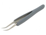 Pensetă nemagnetică cu v&acirc;rf ascuțit și curbat