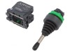 Comutator Joystick 22mm 2NO Negru
