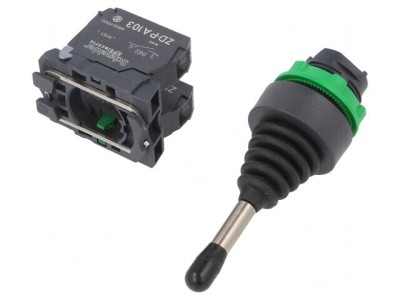 Comutator Joystick 22mm 2NO Negru foto