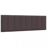VidaXL Pernă pentru tăblie de pat maro &icirc;nchis, 160 cm, material textil 4019173