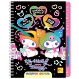 Carticica de razuit My Melody &amp; Kuromi, 44 pagini, cu stilou inclus