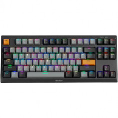 Tastatura Gaming Mecanica Marvo KG980B, USB, iluminare RGB (Negru/Gri)