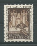 AUSTRIA 1954 - EVENIMENTE , CONGRES MUZICA RELIGIOASA TIMBRU NESTAMPILAT