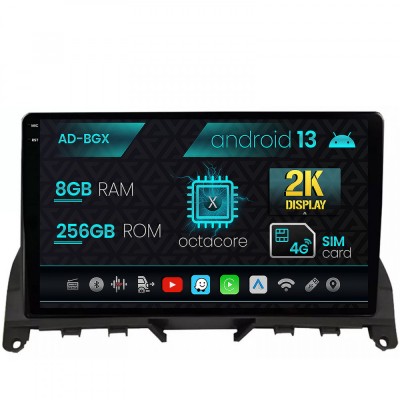 Navigatie Mercedes Benz C-Class W204 (2006-2012), Android 13, X-Octacore 8GB RAM + 256GB ROM, 9.5 Inch - AD-BGX9008+AD-BGRKIT419 foto