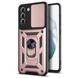 Husa pentru Samsung Galaxy S21 Plus 5G, Techsuit CamShield Series, Rose Gold