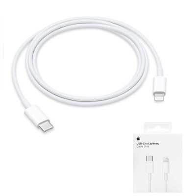 Apple - Original Data Cable A2561 (MM0A3ZM/A) - Type-C to Lightning Thunderbolt 3, 1m - White (Blister Packing) foto