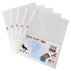 Folie de protectie pentru documente, A4, margine multiperforata, 100 bucati foto