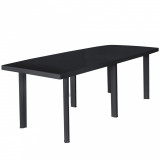 Cumpara ieftin Masă de grădină, antracit, 216 x 90 x 72 cm, plastic